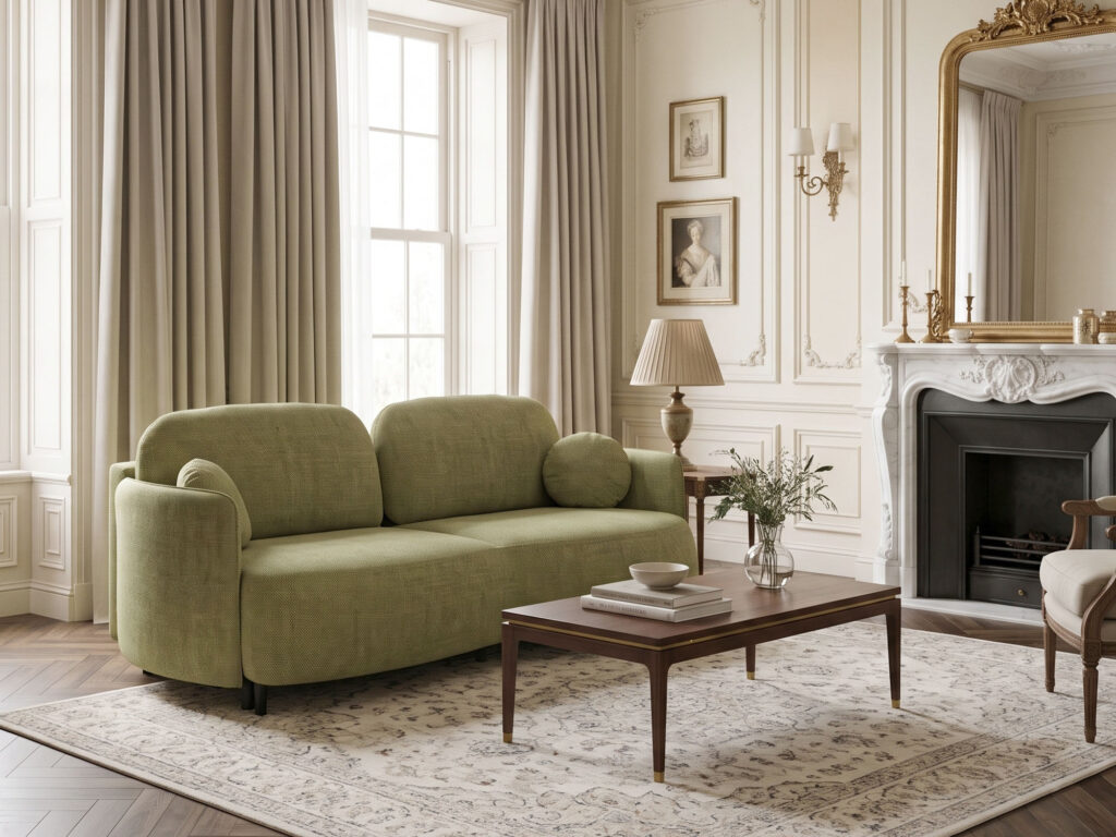 BIANCA sofa aranżacja 3D w stylu klasycznym — Wizualizacje mebli tapicerowanych