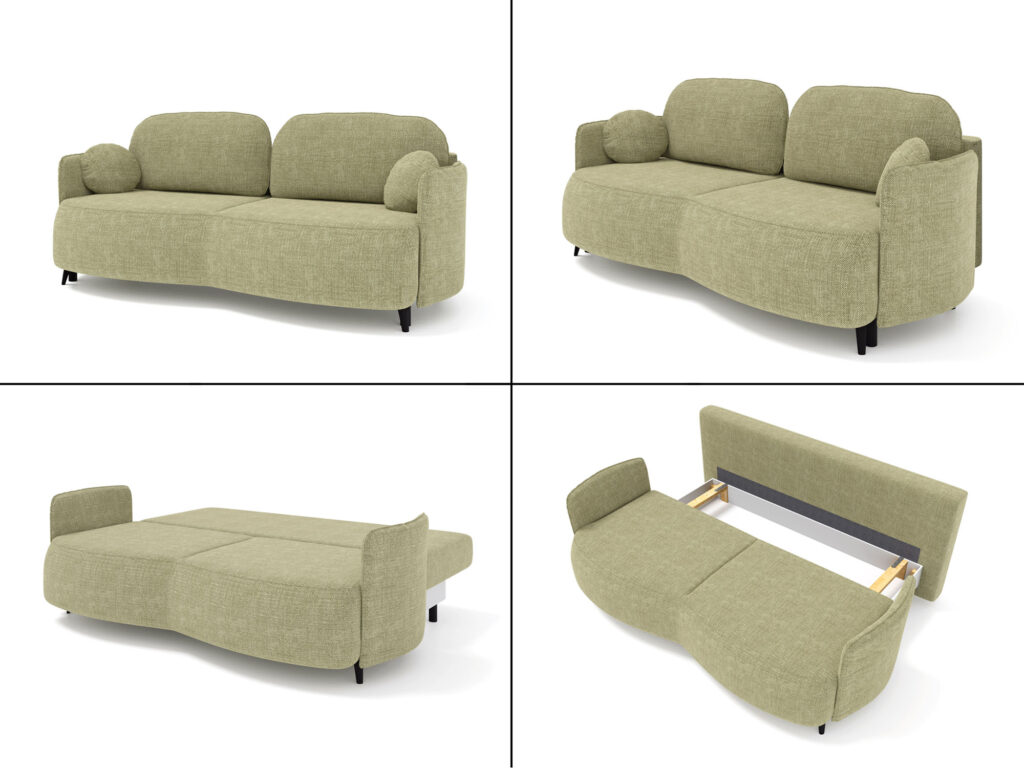 BIANCA sofa bryły 3d — Wizualizacje mebli tapicerowanych